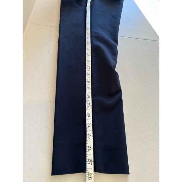 ZARA Woman Navy Trousers Red and White Side Stripe Size 6 - Picture 11 of 11